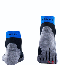 Falke Laufsocke RU4 Endurance Short (mittelstarke Polsterung) schwarz/grau Herren - 1 Paar